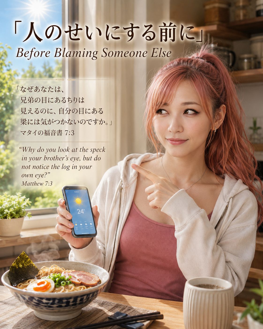 『人のせいにする前に / Before Blaming Someone Else』English below👇️ の投稿画像