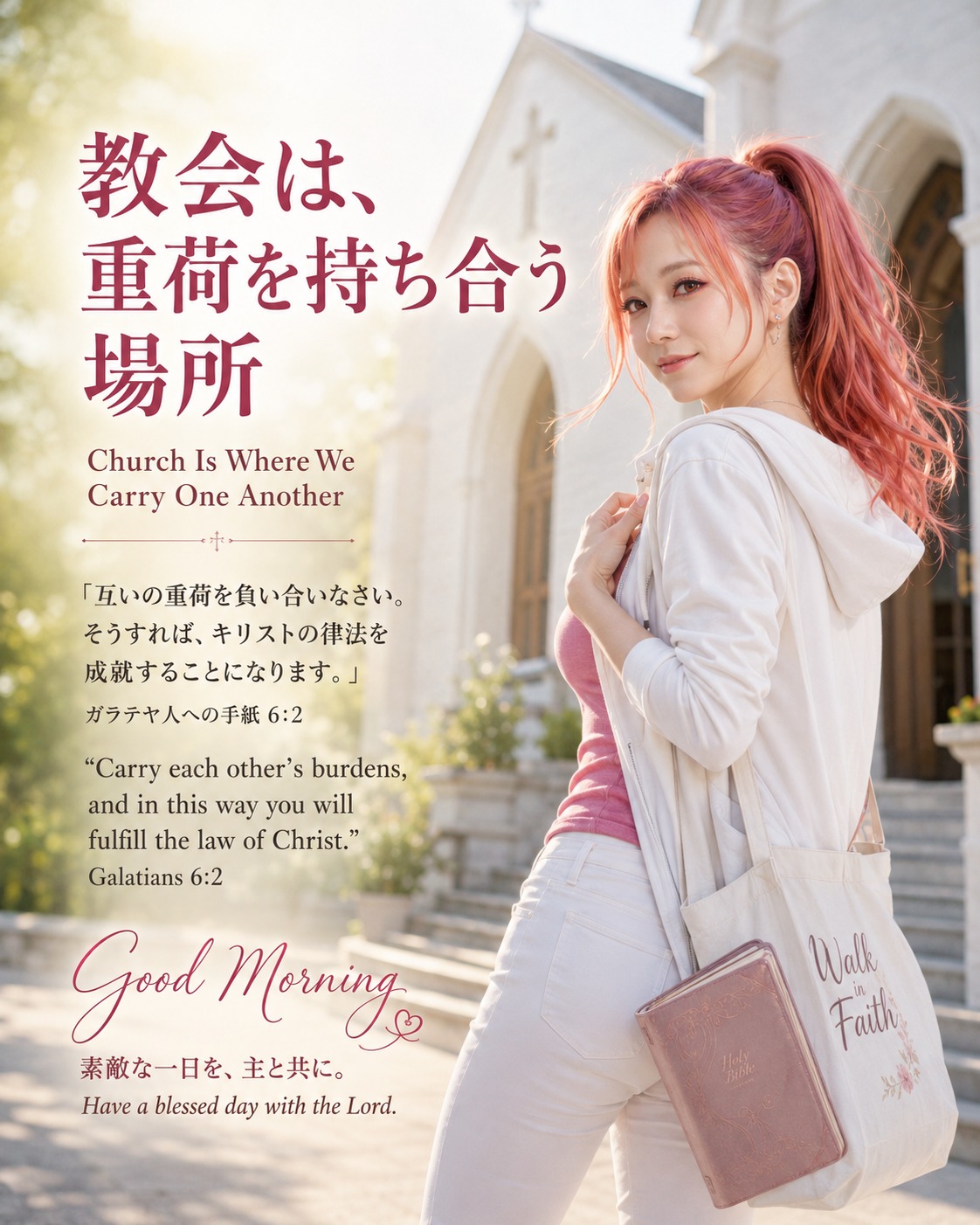 『教会は、重荷を持ち合う場所 / Church Is Where We Carry One Another』English below👇️ の投稿画像
